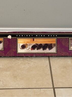 Under-Cabinet Wine Rack Organizer stainless steel brass space saver